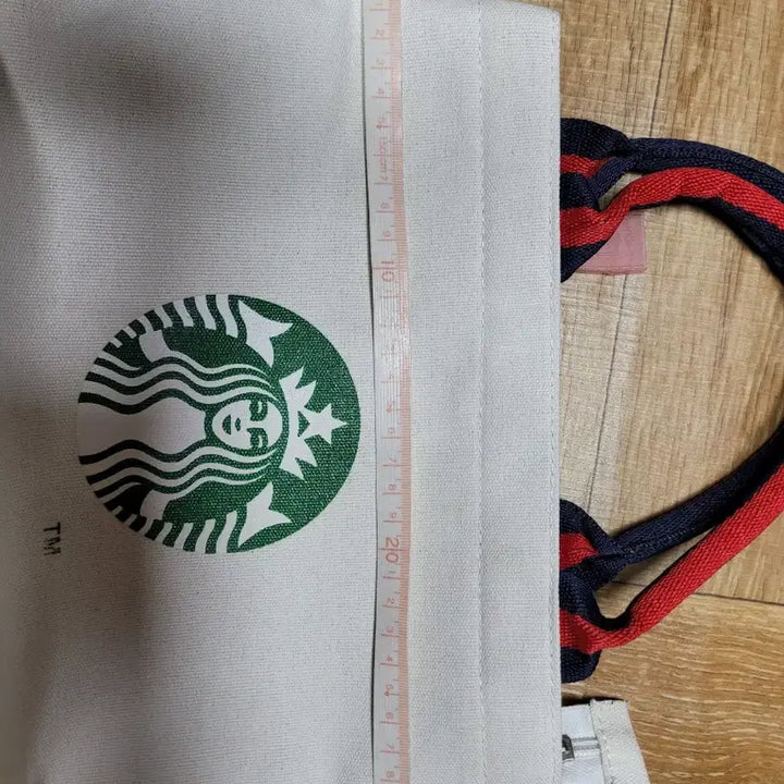 [SOLD OUT] (스타벅스X) 스타벅스스타일 화이트 캔버스 토트백