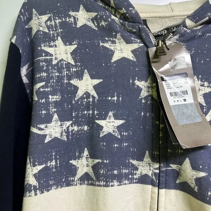 [BUNJANG] Jeep American Flag Hoodie Navy / Jeep 성조기 후드집업 네이비