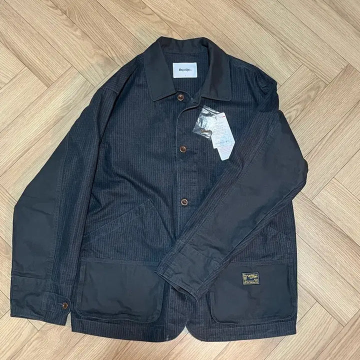 [BUNJANG] Macwoodgun Hunter 5511 Pigment Ripstop Oversized Dark Gray Jacket L / 맥우드건 헌터 5511 피그먼트 립스탑 오버핏 다크그레이 재킷 L