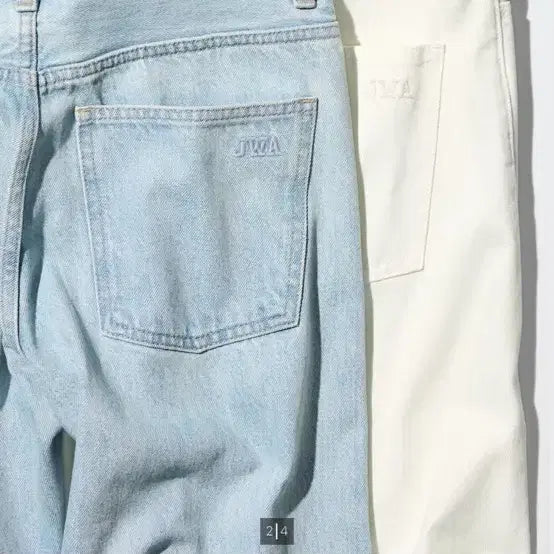 [BUNJANG] Uniqlo JWA Straight Jeans Ivory / 유니클로 jwa 스트레이트진 아이보리 25