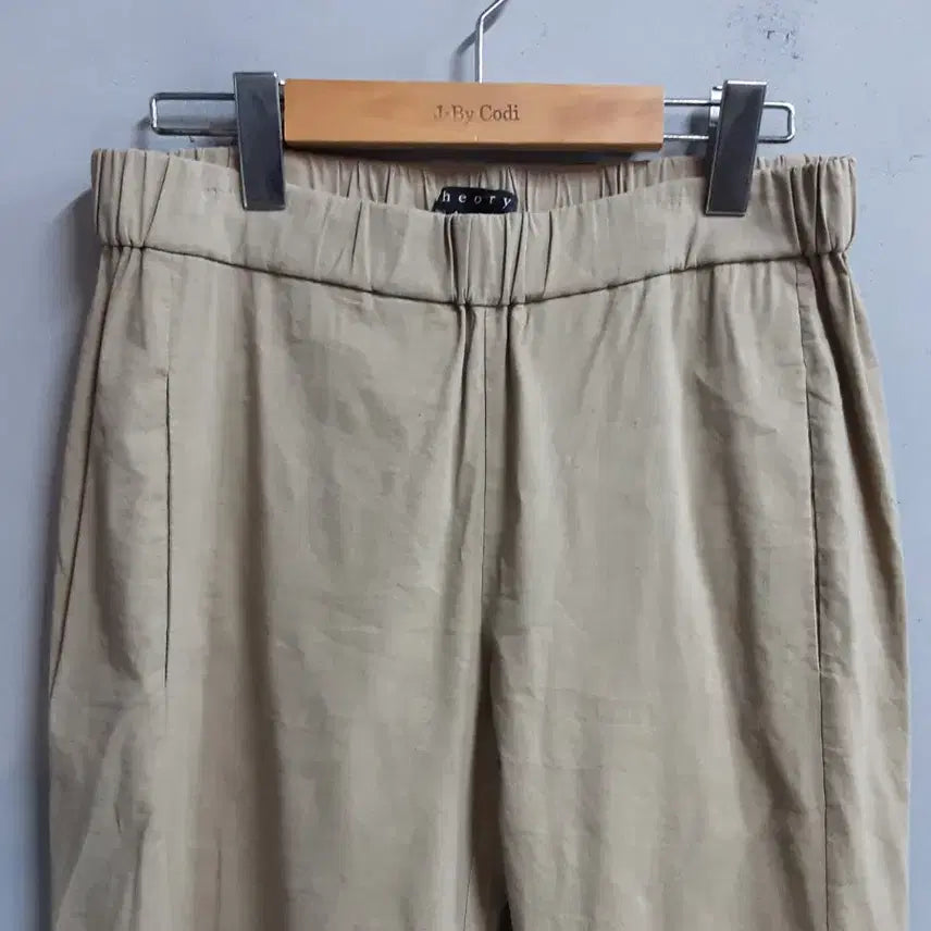 [BUNJANG] Theory Beige Linen Blend Pants S / 띠어리 베이지 린넨 혼방 팬츠 S