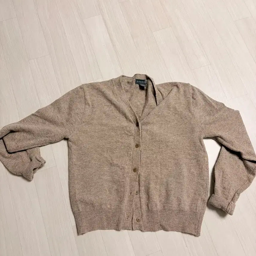 [BUNJANG] Cashmere Beige Cardigan / 캐시미어100 베이지가디건