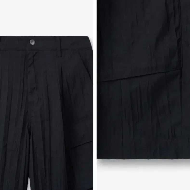 [BUNJANG] Minav Wide Cargo Bermuda Utility Pants [Black] L Size / 미나브 와이드 카고 버뮤다 유틸팬츠 [블랙] L사이즈