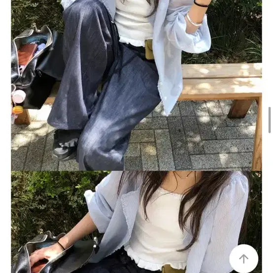 [BUNJANG] Underbee See-through Blouse / 언더비 블라우스