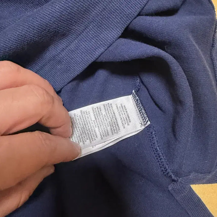 [BUNJANG] Polo Ralph Lauren Half-Zip Sweatshirt Navy / 폴로 랄프로렌 하프집업 카라 맨투맨 티셔츠 긴팔 L