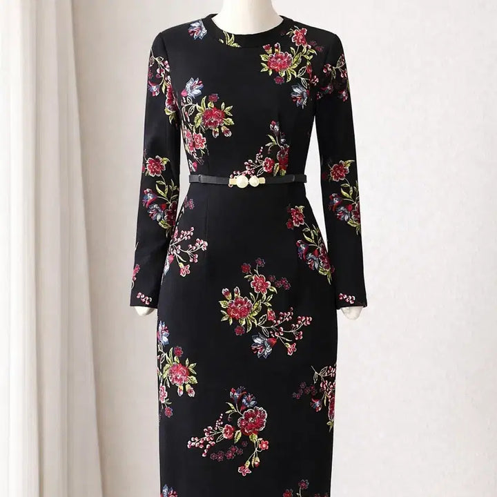 [BUNJANG] MOJO.S.PHINE Flower Long Dress / 정품 모조에스핀(MOJO.S.PHINE)  플라워 롱원피스