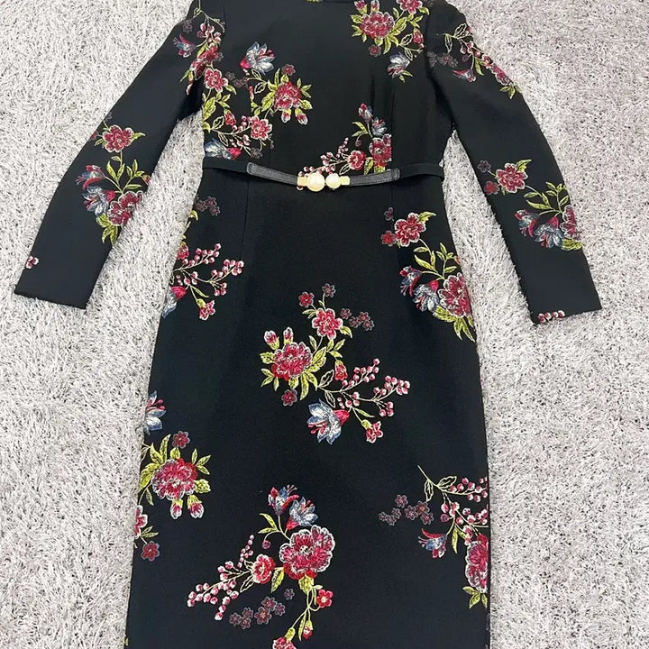 [BUNJANG] MOJO.S.PHINE Flower Long Dress / 정품 모조에스핀(MOJO.S.PHINE)  플라워 롱원피스