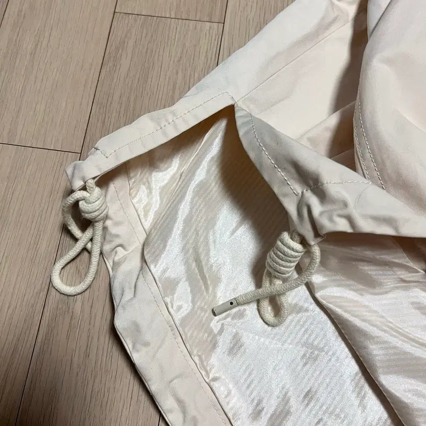 [BUNJANG] Lucky Chouette Han So Hee Sailor Collar Half Trench Jacket / 22년 럭키슈에뜨 한소희 세일러 카라 하프 트렌치자켓 바스락떡볶이코트점퍼