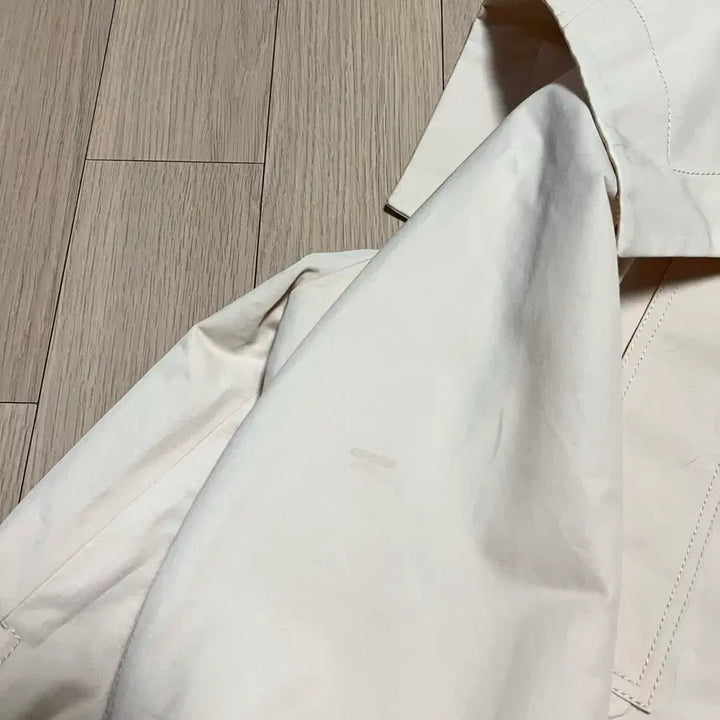 [BUNJANG] Lucky Chouette Han So Hee Sailor Collar Half Trench Jacket / 22년 럭키슈에뜨 한소희 세일러 카라 하프 트렌치자켓 바스락떡볶이코트점퍼