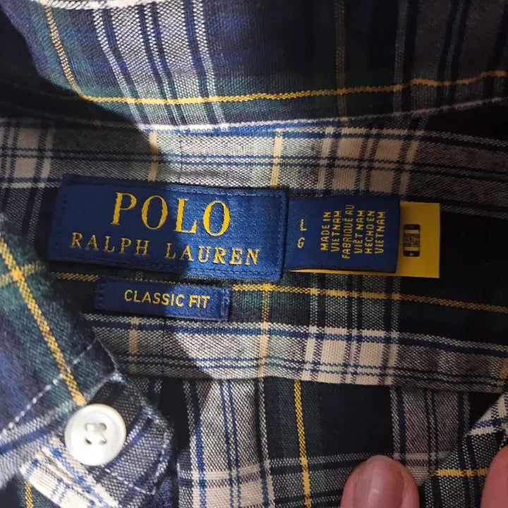 [BUNJANG] Polo Checkered Shirt L / 폴로 체크 셔츠 L