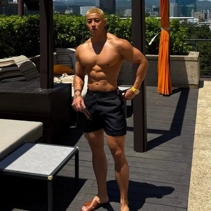 [BUNJANG] Rapinato Etoile Swim Shorts Black / 라피나토 에뚜알 작년 스윔팬츠 블랙 팝니다