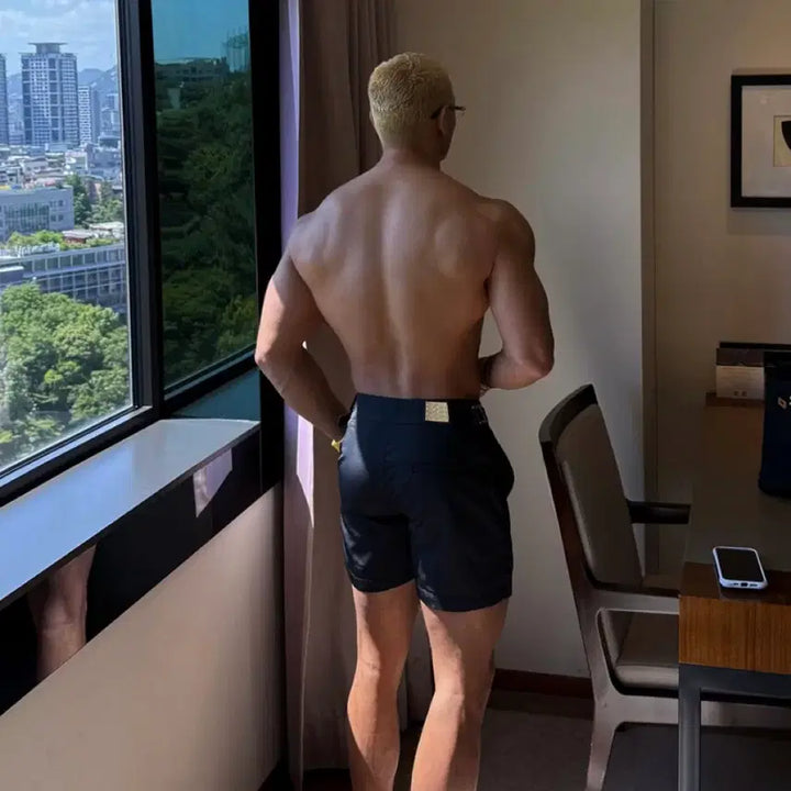 [BUNJANG] Rapinato Etoile Swim Shorts Black / 라피나토 에뚜알 작년 스윔팬츠 블랙 팝니다