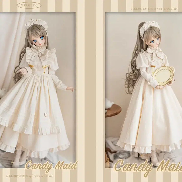 [BUNJANG] melodyC Candy Maid Long White Dress / melodyC sd candy maid 멜로디씨 sd 캔디메이드