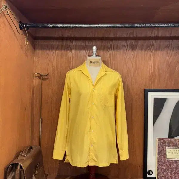 [BUNJANG] Ralph Lauren Purple Label Open Collar Shirt / 랄프로렌 퍼플라벨 오픈칼라셔츠 100