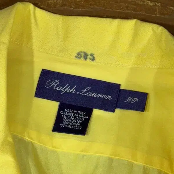 [BUNJANG] Ralph Lauren Purple Label Open Collar Shirt / 랄프로렌 퍼플라벨 오픈칼라셔츠 100
