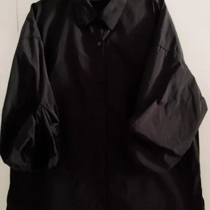 [BUNJANG] Black Puff Sleeve Blouse Shirt / 블랙 퍼프 블라우스 셔츠