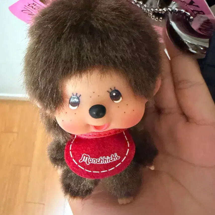[BUNJANG] Monchhichi Big Head Keychain Doll / 몬치치 빅헤드 대두 키링 인형 정품