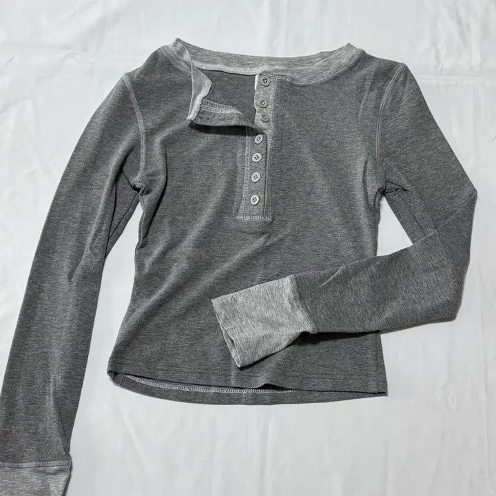 [BUNJANG] Layered Long-Sleeve T-Shirt / 배색 레이어드 긴팔티