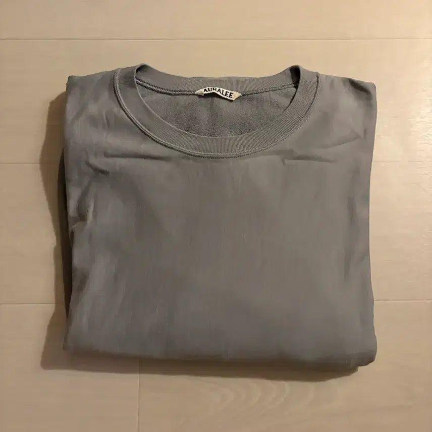 [BUNJANG] Auralee Elastic High Gauge Sweat P/O (Ash Gray) Size 4 / 25ss) 오라리 ELASTIC HIGH GAUGE SWEAT P/O 4
