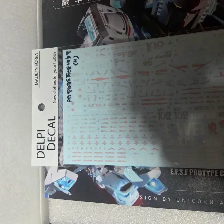 [BUNJANG] Bandai PG Unleashed UA LED Delpi Decal / PG언리쉬드+UA LED+델피데칼