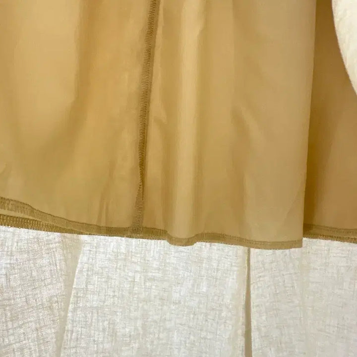 [BUNJANG] Vintage Linen Blend Flare Midi Skirt / 일본빈티지 린넨 혼방 플레어 밴딩 롱 스커트