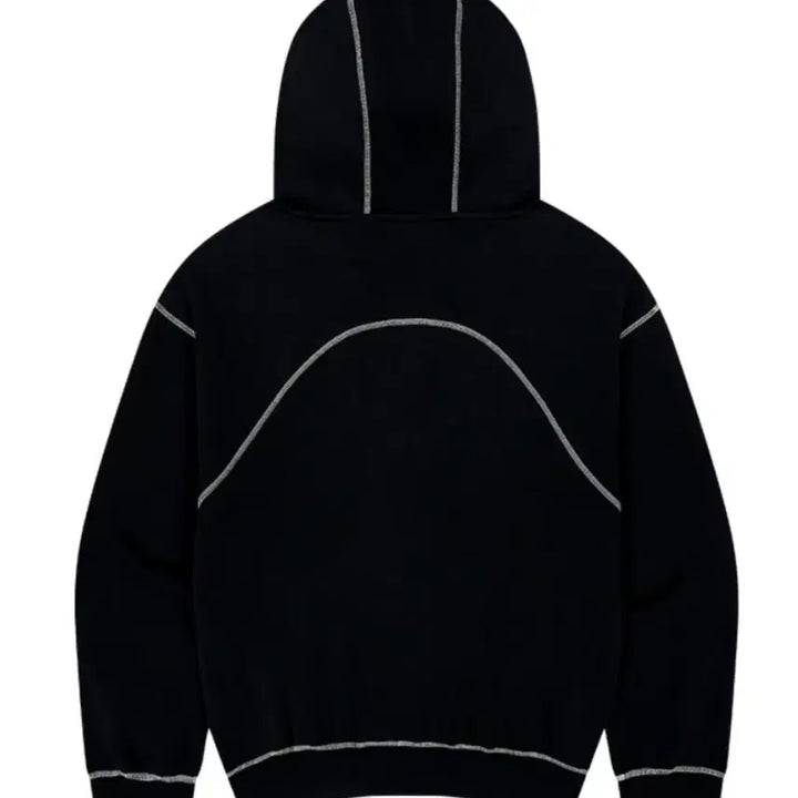 [BUNJANG] HDEX Contrast Stitch Hooded Zip-up / HDEX 블랙 스티치 후드 집업 M