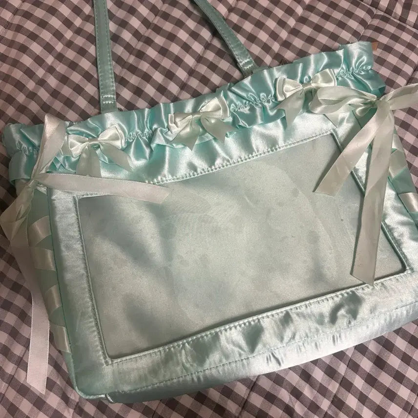 [BUNJANG] Taobao Mint Ribbon Ita Bag / 타오바오 민트색 리본 이타백 팝니다