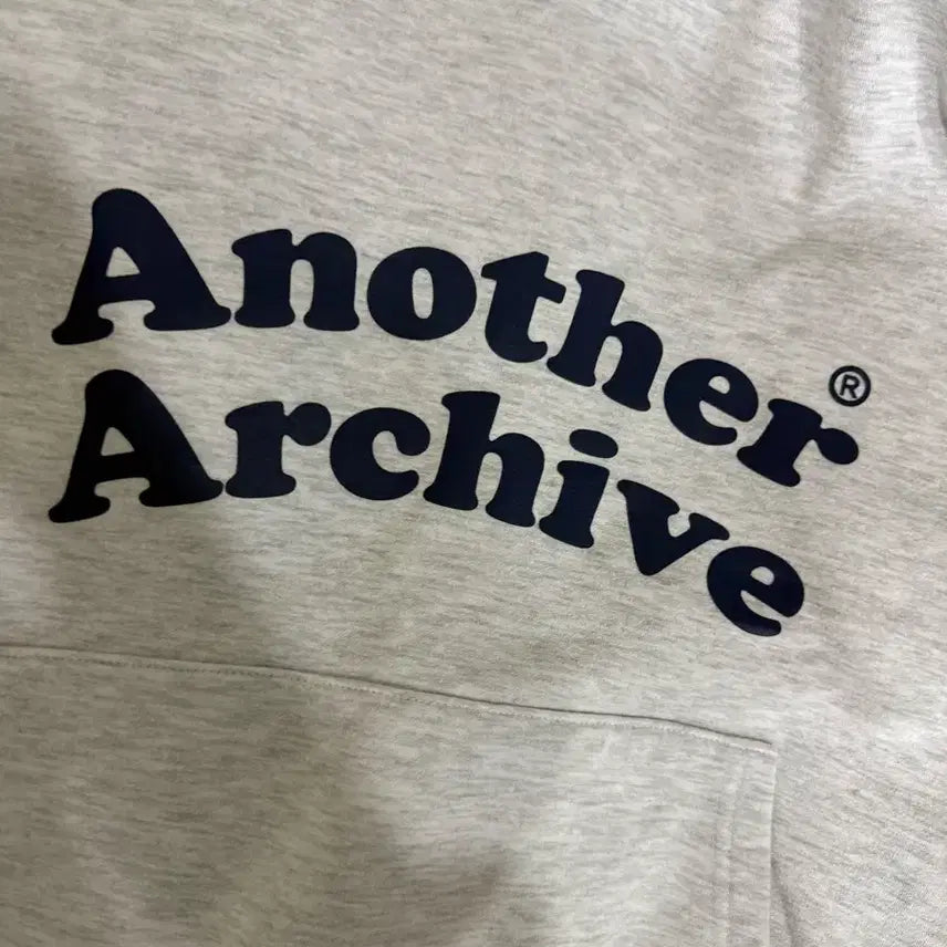 [BUNJANG] Anotherarchive White Melange Hoodie M / 어나더아카이브 후드티 화이트메란지 M