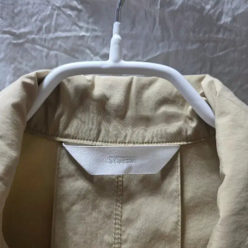 [BUNJANG] System Beige Shirt Dress / 시스템 베이지 반팔 셔츠 원피스