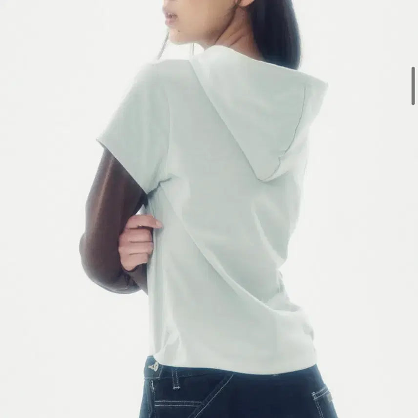 [BUNJANG] RunningHigh Layered Sleeve Hoodie Mint / 러닝하이 레이어드 슬리브 후드티 민트
