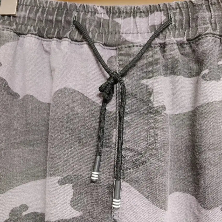 [BUNJANG] Gray Camo Jogger Cargo Pants / 그레이 카모 조거 카고 바지