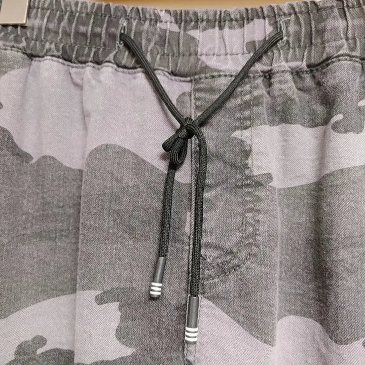 [BUNJANG] Gray Camo Jogger Cargo Pants / 그레이 카모 조거 카고 바지