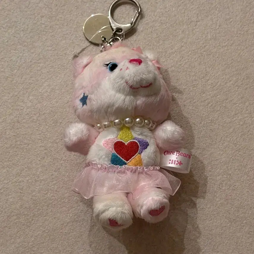 [BUNJANG] ILLIT Wonhee Care Bear Collaboration Doll Keyring / 아일릿 원희 케어베어 콜라보 인형 키링 굿즈 서치용 포카 앨범