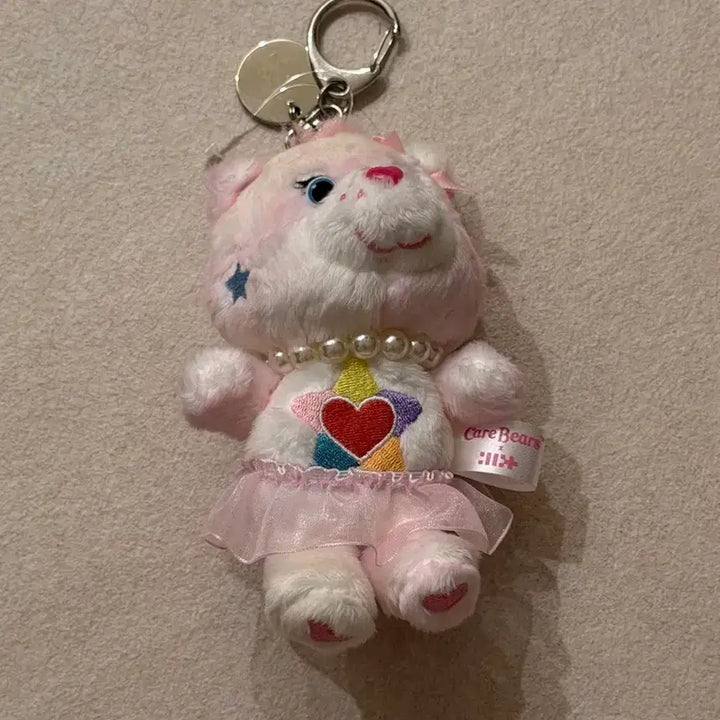 [BUNJANG] ILLIT Wonhee Care Bear Collaboration Doll Keyring / 아일릿 원희 케어베어 콜라보 인형 키링 굿즈 서치용 포카 앨범