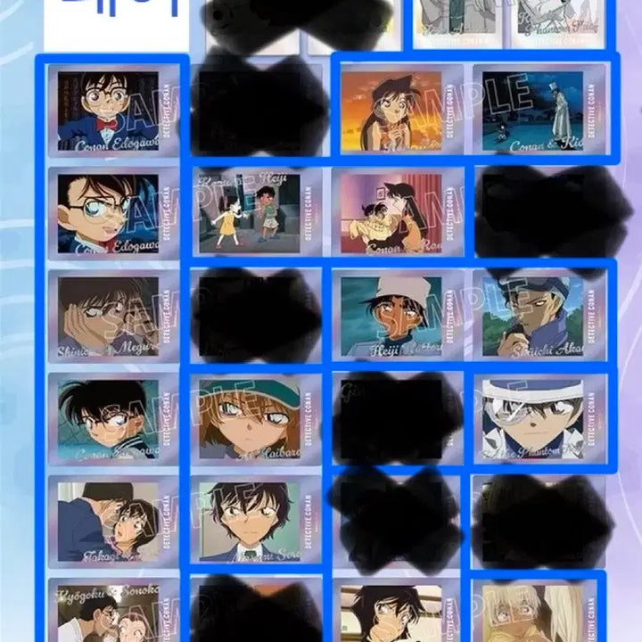 [BUNJANG] Detective Conan Pashacolle Clear Card Set / 명탐정코난 파샤코레 클리어카드 1~3탄 교환/판매합니다