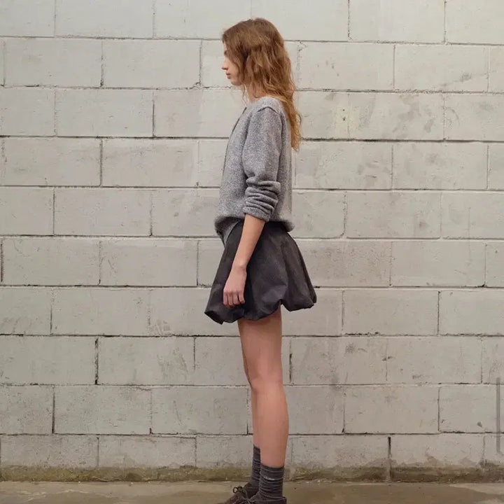 [BUNJANG] Smooth Mood Solid Bubble Skirt / 스무드무드 솔리 버블 스커트