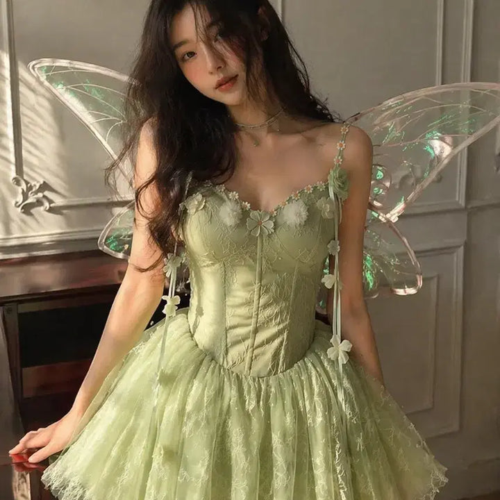 [BUNJANG] Tinkerbell Graduation Costume Set / 예쁜 팅커벨 졸업사진 의상