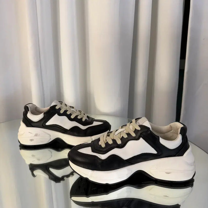 [BUNJANG] Gucci Whale Leather Rhyton Sneakers Size 39.5 / [39.5] 구찌 범고래 레더 라이톤 롸이톤 스니커즈