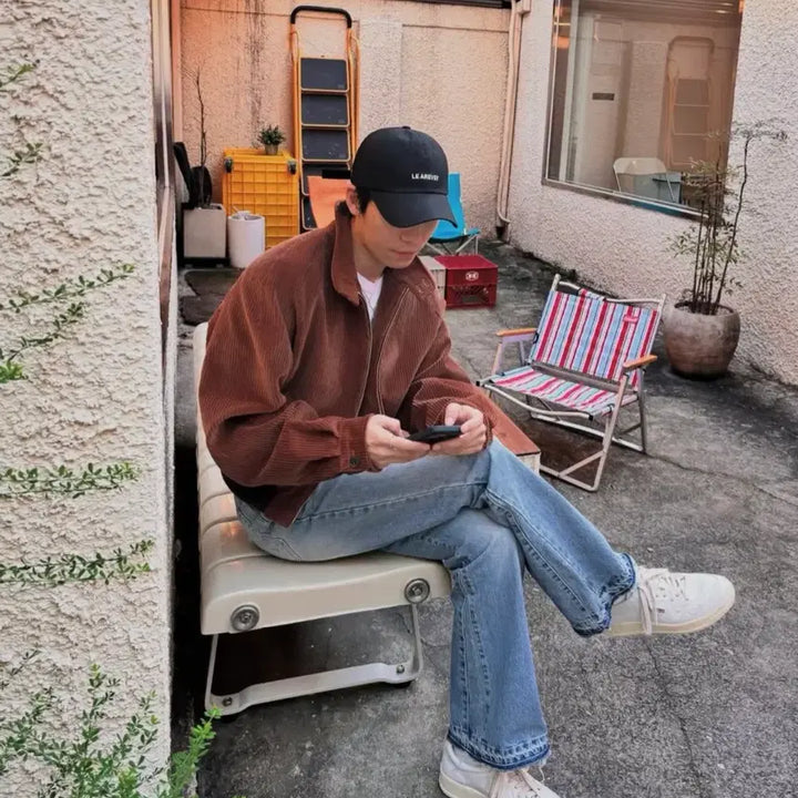 [BUNJANG] RECTO 24FW Corduroy Harrington Jacket L / [24FW] 렉토 잭 코듀로이 해링턴 자켓 L