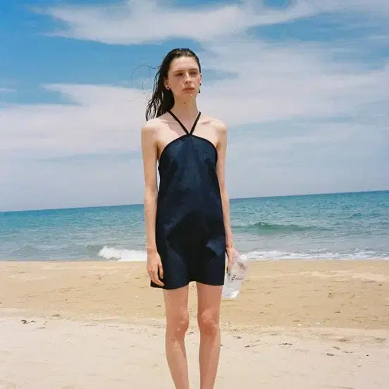 [BUNJANG] Smooth Mood Denim Mini Dress / 스무드무드 데님 원피스