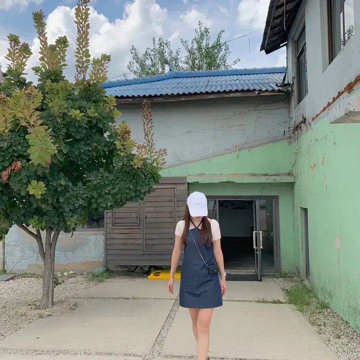 [BUNJANG] Smooth Mood Denim Mini Dress / 스무드무드 데님 원피스