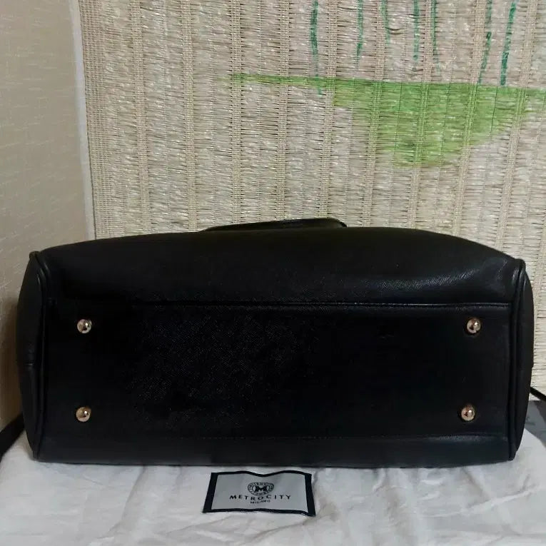 [BUNJANG] Metrocity Black 2-way Tote Shoulder Bag / 메트로시티 블랙 토트백 숄더백 2way