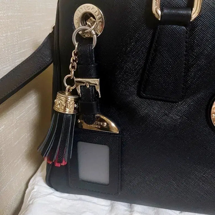 [BUNJANG] Metrocity Black 2-way Tote Shoulder Bag / 메트로시티 블랙 토트백 숄더백 2way