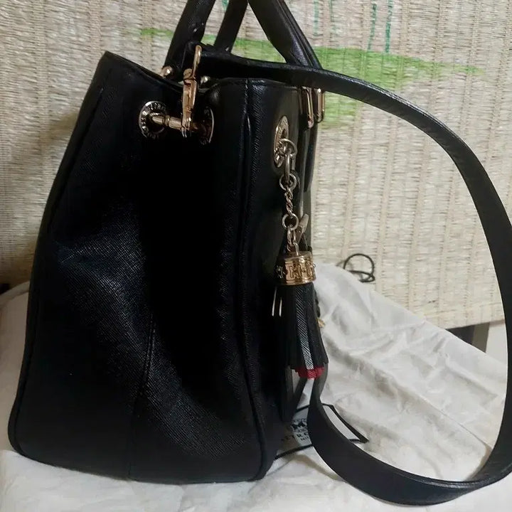 [BUNJANG] Metrocity Black 2-way Tote Shoulder Bag / 메트로시티 블랙 토트백 숄더백 2way