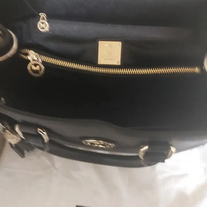 [BUNJANG] Metrocity Black 2-way Tote Shoulder Bag / 메트로시티 블랙 토트백 숄더백 2way