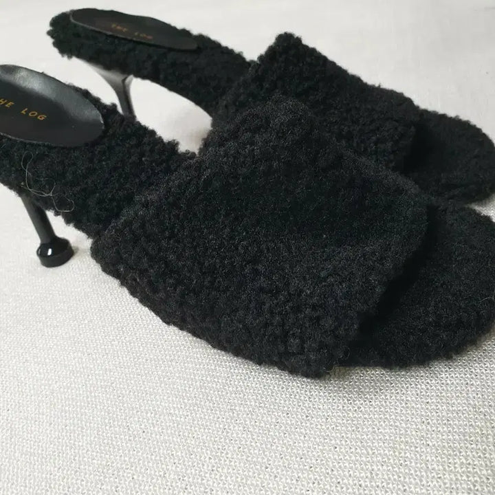 [BUNJANG] The Log Black Slipper Heels (Size 245) / THE LOG 더로그 블랙 슬리퍼 힐