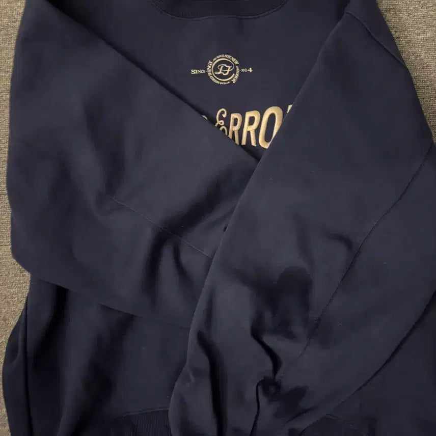 [BUNJANG] ADER Error Verif A2 Navy Sweatshirt / 아더에러 베리프 맨투맨 A2