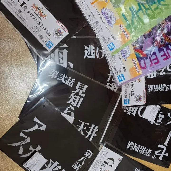 [SOLD OUT] 에반게리온/원피스 클리어파일 일괄