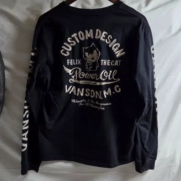 [BUNJANG] Banson Leather x Felix Long Sleeve T-Shirt Black L / 밴슨 레더 X 펠릭스 롱슬리브 티셔츠 블랙 L