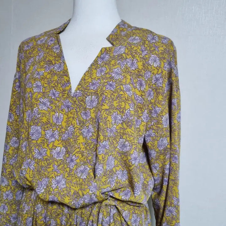 [BUNJANG] Long Wrap Dress / 랩스타일 롱원피스